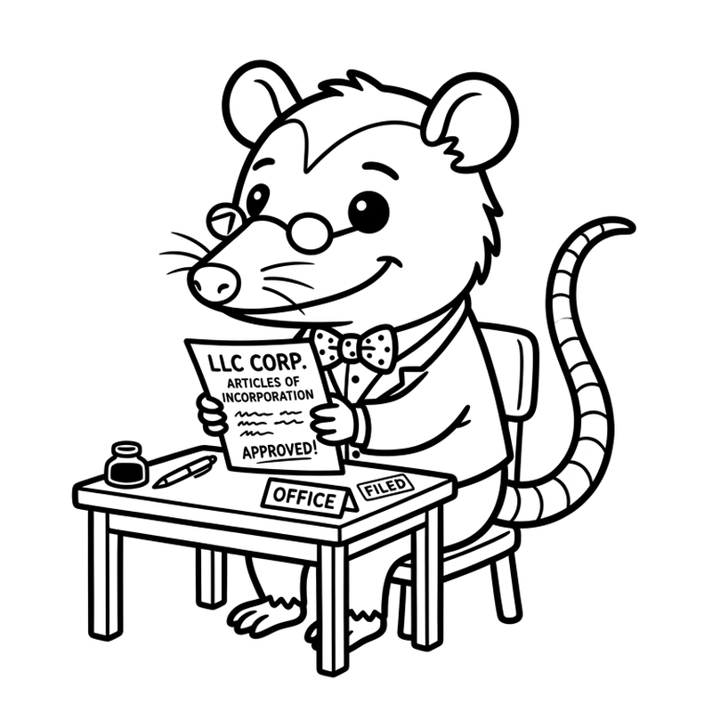 possum con papeles